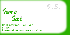 imre sal business card